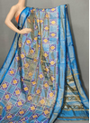 PUSNFTHS4D14NTDC16- Full tissue Ikat silk saree