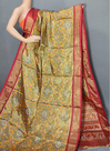 PUSNFTHS4D14NTDC17- Full tissue Ikat silk saree