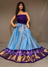 PSSIFSLG4V12SZCD51- Free Size Ikat Silk Lehenga