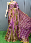 PGMRILWS4V19XZDC08- light weight Ikat silk saree