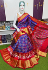 PSRGIDSS4O25BSCC13- Ikat silk saree