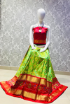 PLXHFSLG4V29SZCC17- Free Size Ikat Silk Lehenga