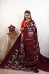 PANHIDSS4G06BSDC13- Ikat silk saree