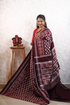 PANHIDSS4G06BSDC14- Ikat silk saree