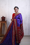 PRKSILWS4S24SICD10- light weight Ikat silk saree