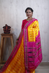 PRKSILWS4S24SICD16- light weight Ikat silk saree