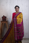 PRKSILWS4S24SICD18- light weight Ikat silk saree