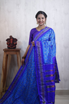 PRKSILWS4S24SICD20- light weight Ikat silk saree