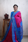 PRKSILWS4S24SICD24- light weight Ikat silk saree