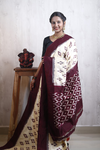 PRKSILWS4S24SZDC03- light weight Ikat silk saree