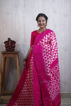 PRKSILWS4S24SZDC07- light weight Ikat silk saree