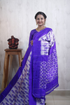 PRKSILWS4S24SZDC14- light weight Ikat silk saree