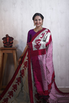 PRKSIDSS4O15BCDD02- Ikat silk saree