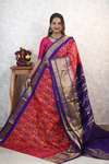 PANHIDSS4V18BNCD45- Ikat silk saree