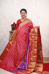 PANHKBRS4V20FZCC02- Kanchi border Ikat silk saree