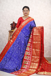 PANHKBRS4V20FZCC04- Kanchi border Ikat silk saree