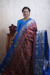 PANHIDSS4V26BNDC08- Ikat silk saree