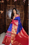 PGMRKBRS4S22FSDC27- Kanchi border Ikat silk saree