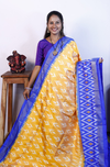 PRKSILWS4V13XZCD04- light weight Ikat silk saree