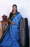 PRKSILWS4V04XZCC13- light weight Ikat silk saree