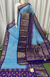 PASKKBRS4V05FSCD19- Kanchi border Ikat silk saree