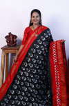 PRKSILWS4V13XZCD13- light weight Ikat silk saree