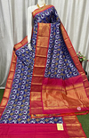 PASKKBRS4V05FSCD07- Kanchi border Ikat silk saree