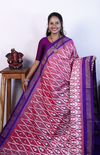 PRKSILWS4V13XZCD05- light weight Ikat silk saree