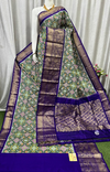 PASKKBRS4V20FSDD02- Kanchi border Ikat silk saree