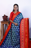 PRKSILWS4V13XZCD16- light weight Ikat silk saree