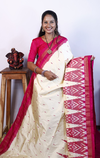 PRKSILWS4V13XZCD07- light weight Ikat silk saree