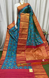 PASKKBRS4V20FSDD03- Kanchi border Ikat silk saree