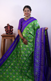 PRKSILWS4V04XZCC32- light weight Ikat silk saree