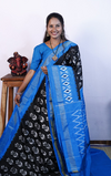 PRKSILWS4V27XEDC18- light weight Ikat silk saree