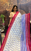 PSRGILWS4S20XDCD33- light weight Ikat silk saree