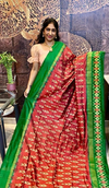 PSRGILWS4V13XDDC57- light weight Ikat silk saree