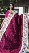 PGMRIDSS5J10NICD12- Ikat silk saree