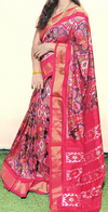 PGMRIDSS5J10NICD48- Ikat silk saree