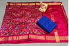 PSRGSDST4V05FFDC19- Ikat Silk dupatta with Ikat sico top