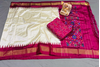 PSRGSDST4V10FFCD15- Ikat Silk dupatta with Ikat sico top