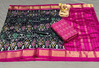 PSRGSDST4O14FSDD19- Ikat sico dupatta with  sico top