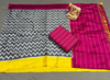 PSRGSDST4V10FFCD14- Ikat Silk dupatta with Ikat sico top