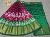 PSRGFSLG4O11SZCD29- Free Size Ikat Silk Lehenga