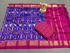 PSRGSDST4V05FFDC84- Ikat Silk dupatta with Ikat sico top