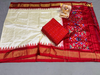 PSRGSDST4V10FFCD09- Ikat Silk dupatta with Ikat sico top