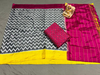 PSRGSDST4V10FFCD16- Ikat Silk dupatta with Ikat sico top