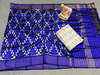 PSRGSDST4V10FFCD28- Ikat Silk dupatta with Ikat sico top