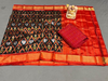 PSRGSDST4V10FFCD39- Ikat Silk dupatta with Ikat sico top