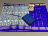 PSRGSDST4V10FFCD52- Ikat Silk dupatta with Ikat sico top