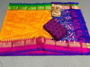 PSRGSDST4D04FFDC21- Ikat Silk dupatta with Ikat sico top